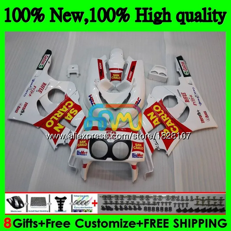NC23 комплект для HONDA CBR400 CBR400RR 88 89 90 91 92 Красный Белый 93 90BS. 10 CBR 400 RR 400RR 1988 1989 1990 1991 1992 1993 обтекатель - Цвет: No. 1