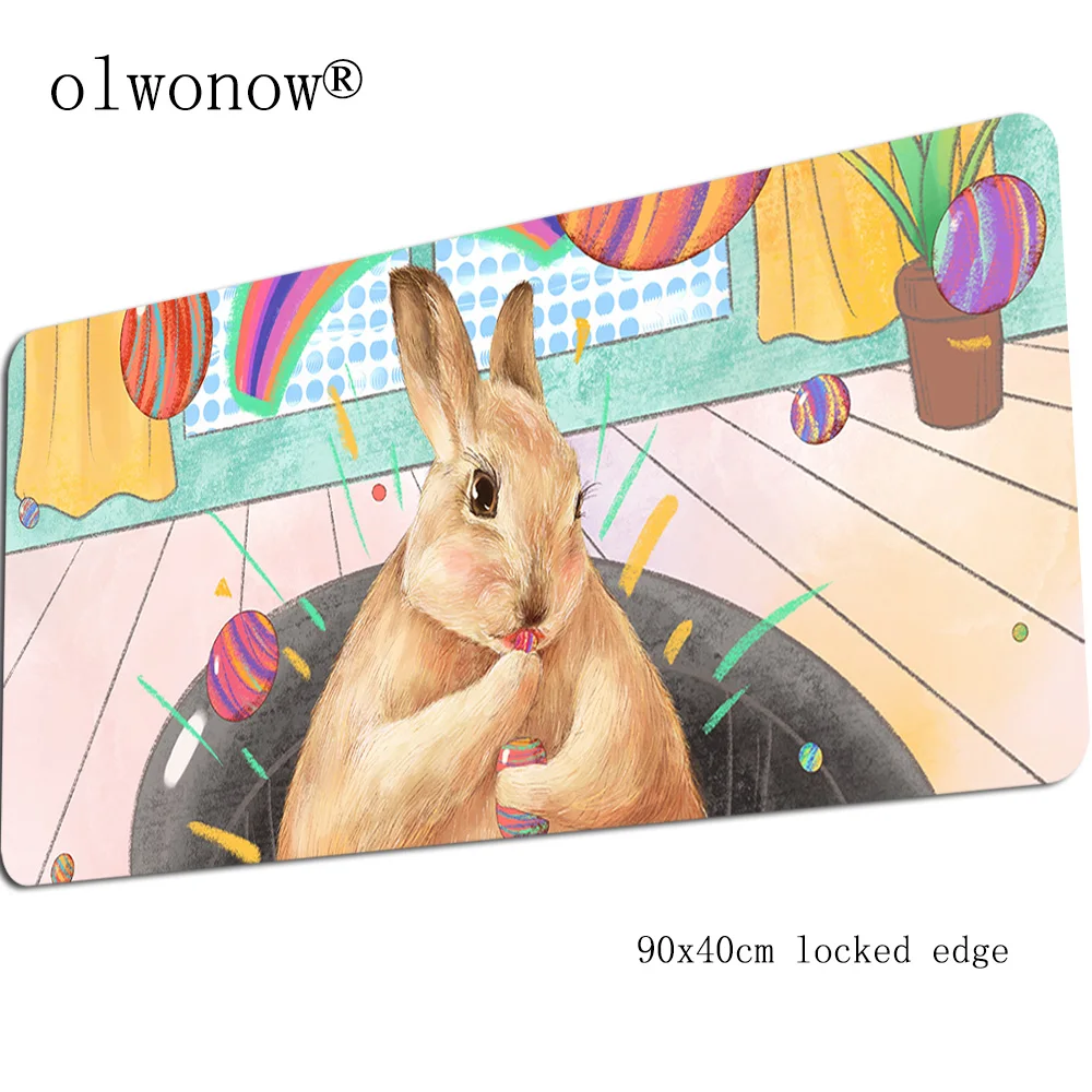 design 10 Милый коврик для мыши с кроликом 90x40 см, игровой коврик для мыши, геймерский коврик, Kawaii, игровой компьютерный стол, padmouse, коврики для игровой клавиатуры - Цвет: design 10
