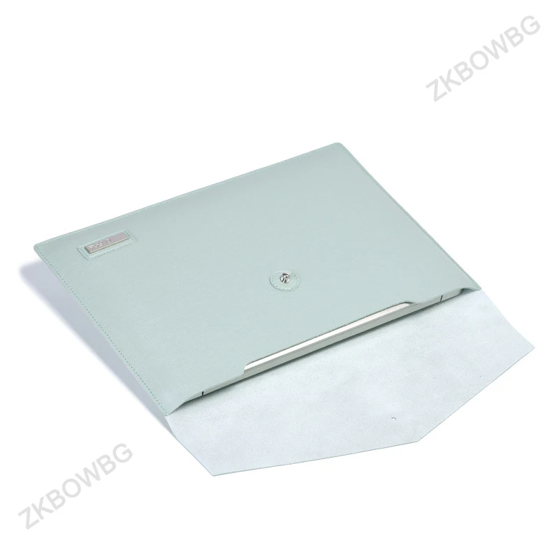 Luva do Portátil de Couro do Plutônio para Macbook Polegada Bolsa Portátil A2289 A2159 hp Dell Lenovo Superfície Sony Maleta Case Capa ar 4 15 16 - Imagem 2