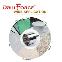 Drillforce 16-100mm scie cloche noyau foret ouvre outils de coupe pour Mable céramique verre avec foret central 3