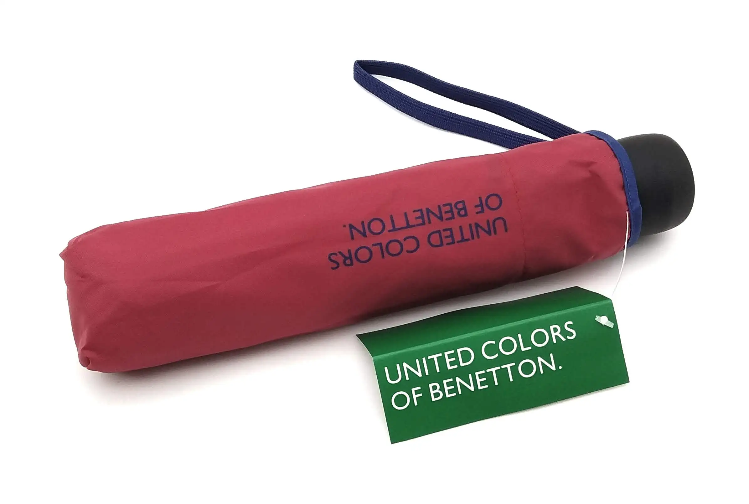 Umbrella Ultra Mini Women Manual United Colors of Benetton Eight Rods 88cm Diameter Beige. 