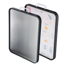 Двухсторонняя разделочная доска из нержавеющей стали SU304 для кухни прочная легкая чистка уникальный дизайн разделочная доска