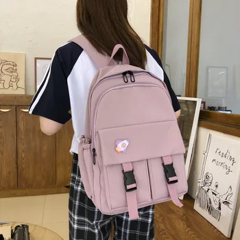 

Female Backpack Fashion Women Backpack College School Bagpack Simple Harajuku Travel Shoulder Bags For Teenage Girls school bag