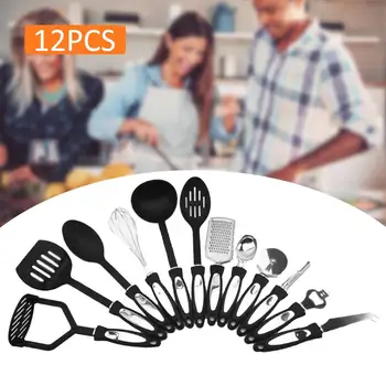 

High Quality 12pcs Heat-resistant Nylon Cookware and Cooking Utensils Set Non-stick Cooking Tool Set Kitchen and Cooking Tools