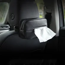 Экономия пространства универсальный ящик невидимая молния ткани из искусственной кожи заднее сиденье автомобиля Регулируемый ремень легко установить держатель для салфеток против скольжения
