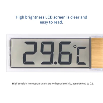 

New Multi-Functional LCD 3D Digital Electronic Pet Aquarium Temperature Measurement Fish Tank Temp Meter Aquarium Thermometer