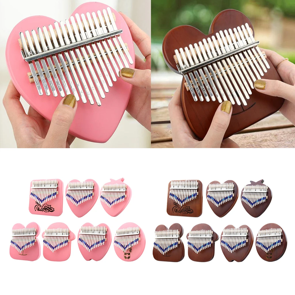 17 клавиш Kalimba музыкальный портативный Пальчиковый пианино Mbira инструмент для