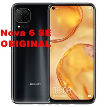 HuaWei Nova 6 SE 4G LTE Смартфон Android 10,0 Kirin 810 6," ips 2310X1080 8 Гб ram 128B rom МП Fingerprin