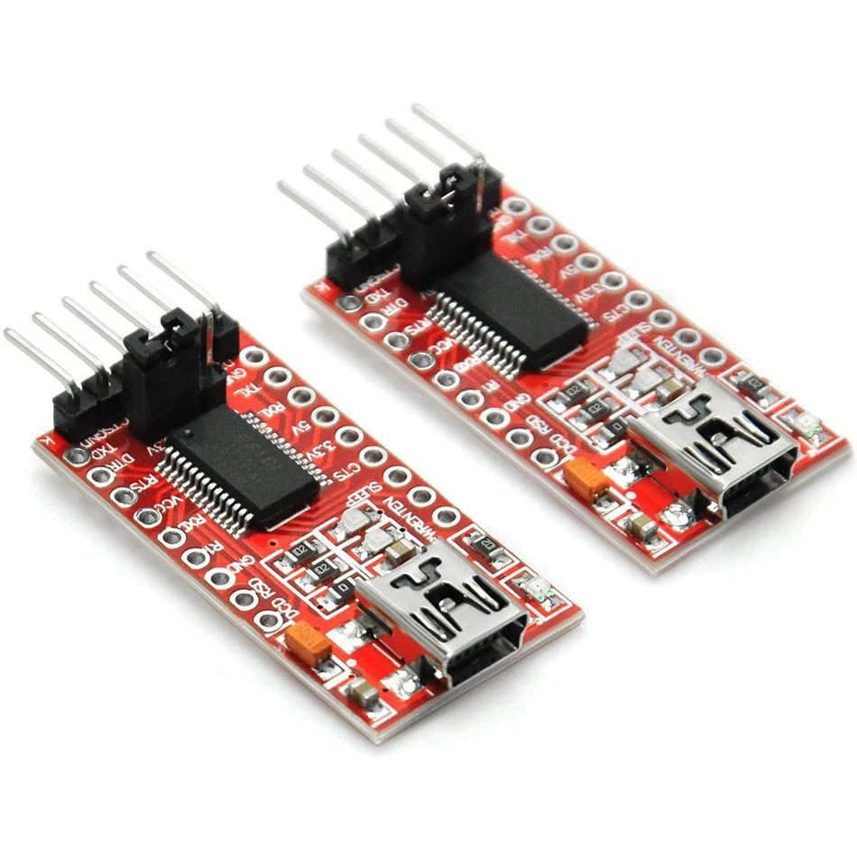 2PCS FT232RL FTDI Micro USB 3.3V 5.5V to TTL Serial Adapter Module for Arduino FT232 Mini Port | Электронные компоненты и