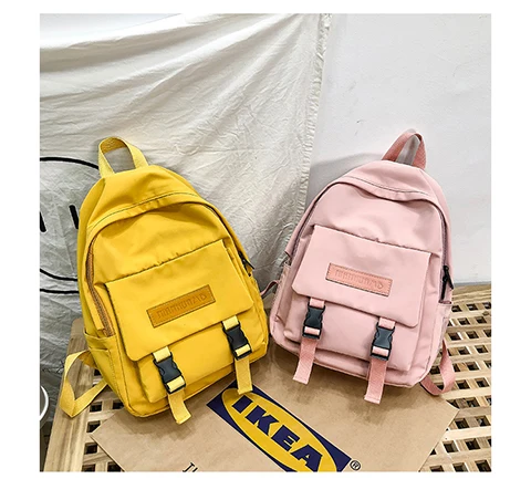 Рюкзак для женщин, модная женская сумка на плечо, одноцветная школьная сумка для девочек-подростков, детский дорожный рюкзак