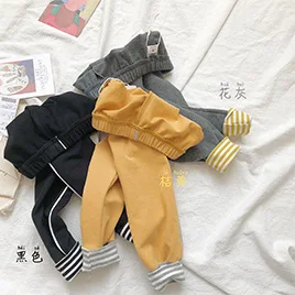 Cheeriokids19 Осенние новые продукты детская одежда детские универсальные джинсы в Корейском стиле детские осенние мягкие брюки