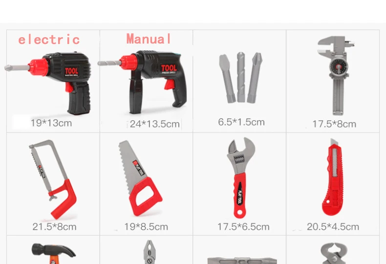 Детская Моделирование Инструменты для ремонта игрушки костюм DIY Пластик ролевые игры Дом Игрушки для раннего обучения творческие игрушки для мальчика на день рождения игрушка