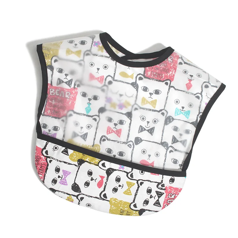 H Детские нагрудники EVA водонепроницаемые нагрудники для обеда новорожденных мультфильм фрукты Бандана с рисунком фартук для младенцев мальчиков и девочек кормящих Слюнявчики нагрудники Фартук - Цвет: H