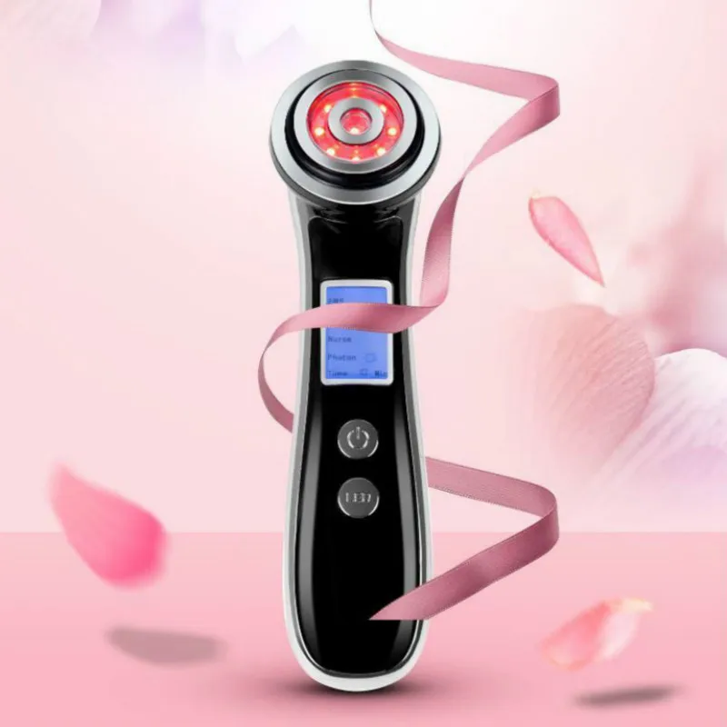  LED Photon Facial Mesotherapy Electroporation RF Radio Frequency Face Lifting Tighten Wrinkle Remov