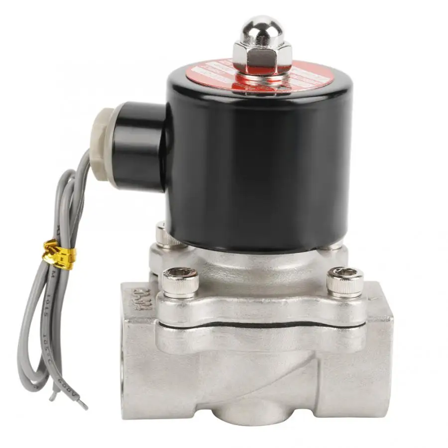 12V G3/4" Stainless Steel 304 Normally Closed Electric Solenoid Valve 2 Position 2 Way N/C Valve