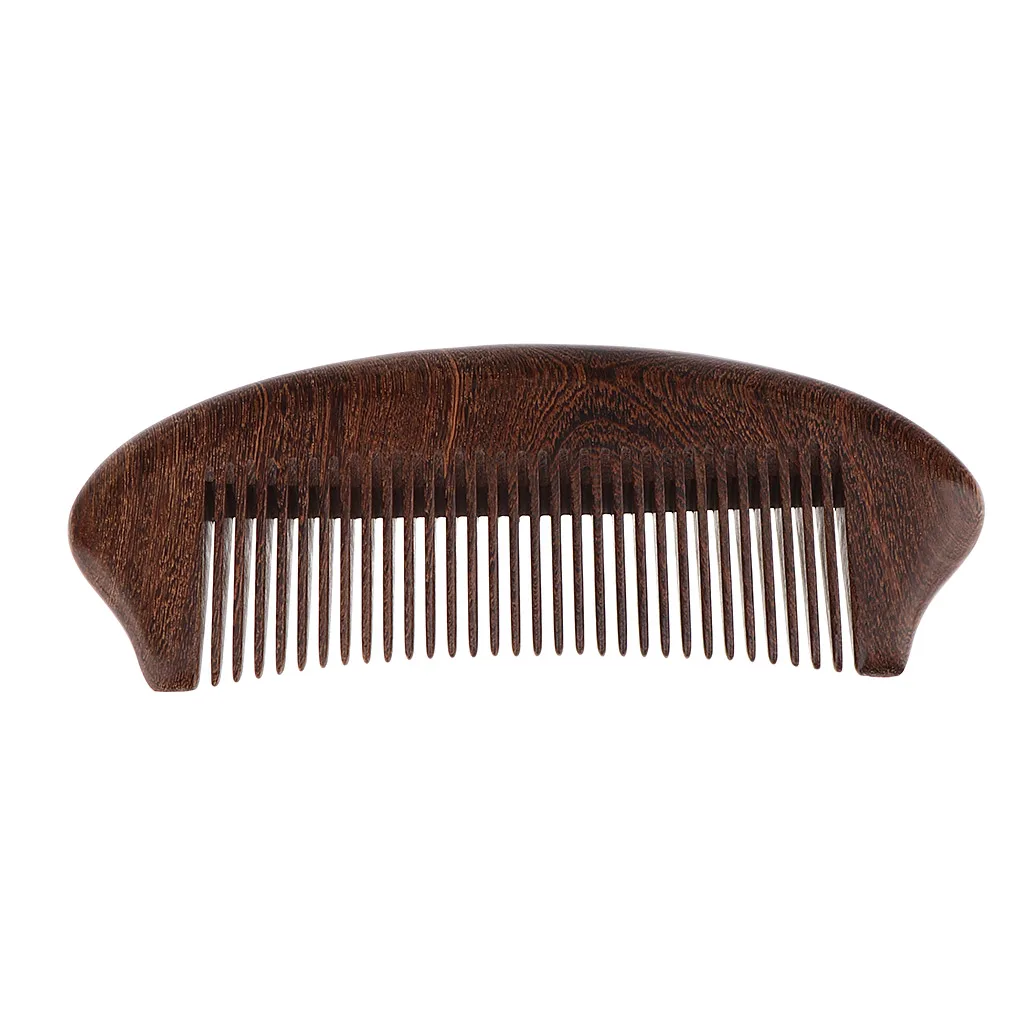 Anti-static Wooden Fine Tooth Pocket Comb Curly Hair Massage Sandalwood Comb