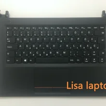 Для lenovo верхний чехол Q 80t8 FP w/KB Hg C-Cover с клавиатурой черный с тачпадом E42 с отпечатком пальца
