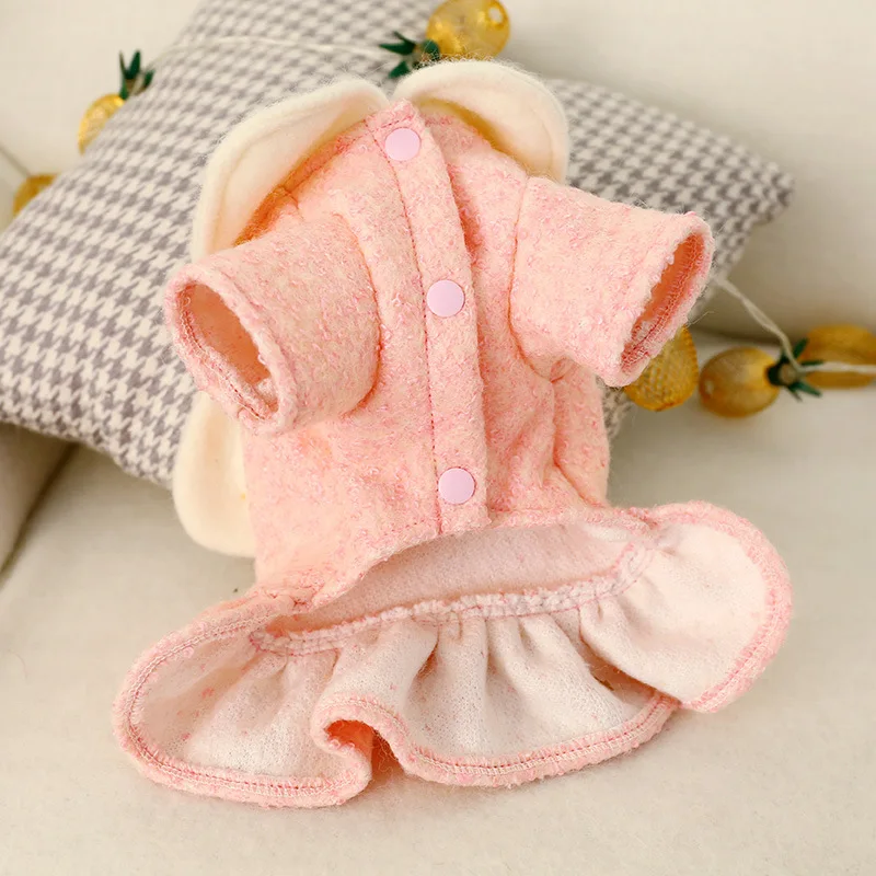 Dog Coat Autumn Winter Pet Jacket For Small Dogs,Rabbit Pattern Dog Clothes Puppy Cat Outfit, Jacket Overalls Winter Clothing XL