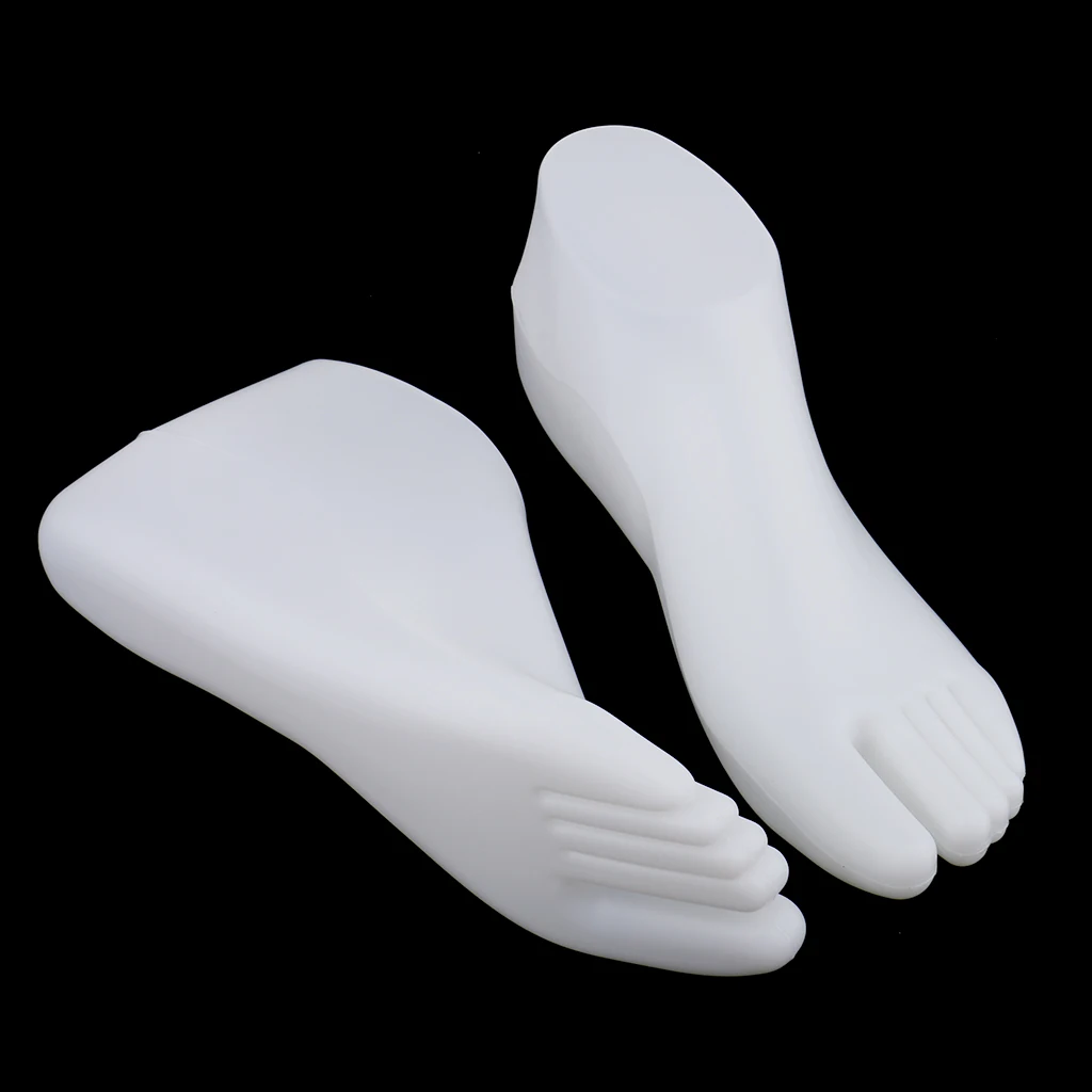 Foot Display Mold- 3 Colors Female Feet Mannequin Short Stocking for Jewelry Socks Shoes Ankle Bracelet Display