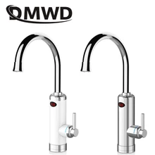 DMWD светодиодный кран с горячим дисплеем для быстрого нагрева воды, Электрический мгновенный кухонный проточный водонагреватель с дисплеем температуры 3000 Вт, ЕС