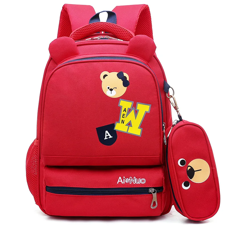 

School Bag Young STUDENT'S 1-2 Grade Advertisement Lettered Backpack 6-10 a Year of Age CHILDREN'S Rucksack