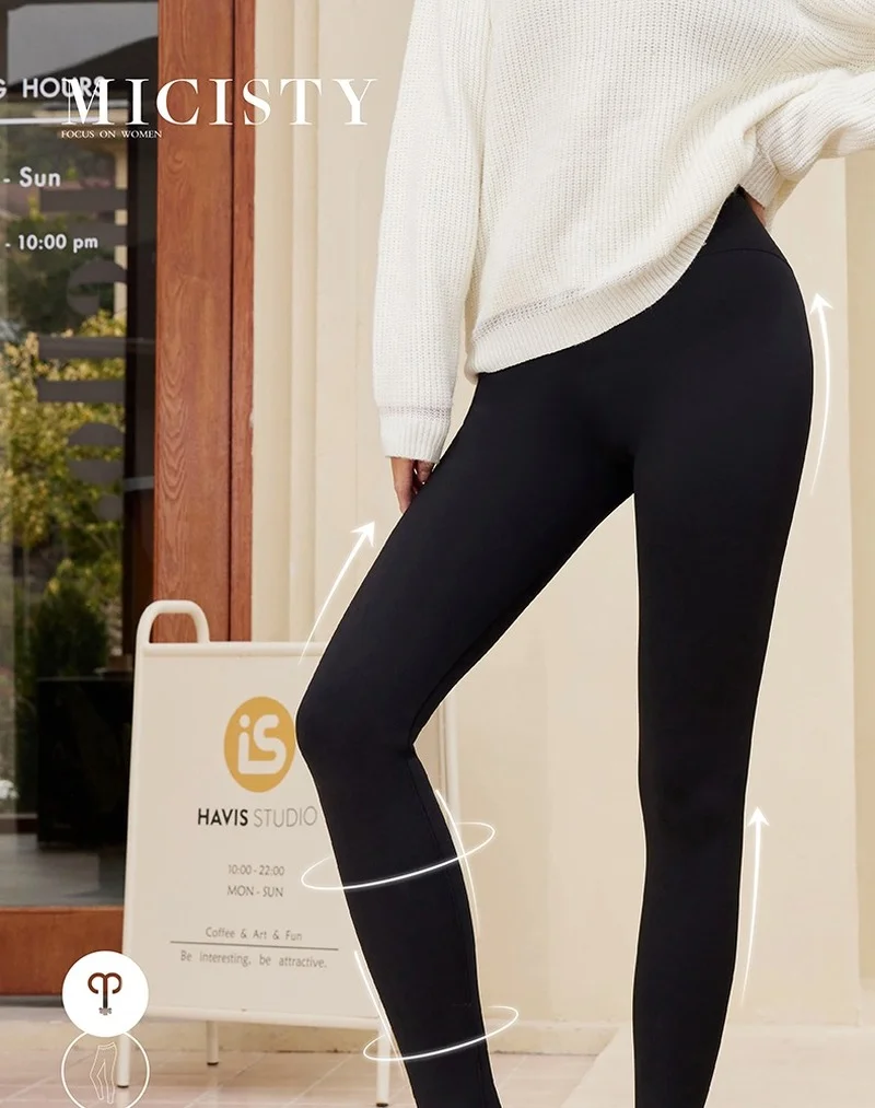 Micisty Plush Shark Pants Women Wear Leggings In Autumn and Winter, Thick  Hips, Thin Legs and Strong Pressure
