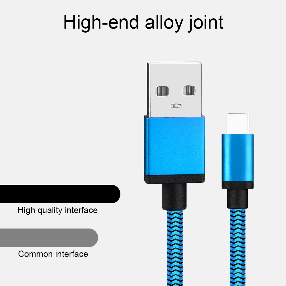

USB Type-C Cable Fast Charging Micro USB Type C USB C 1m 2m Mobile Phone Charge Wire Safety Charge Cable For Xiaomi Redmi K20