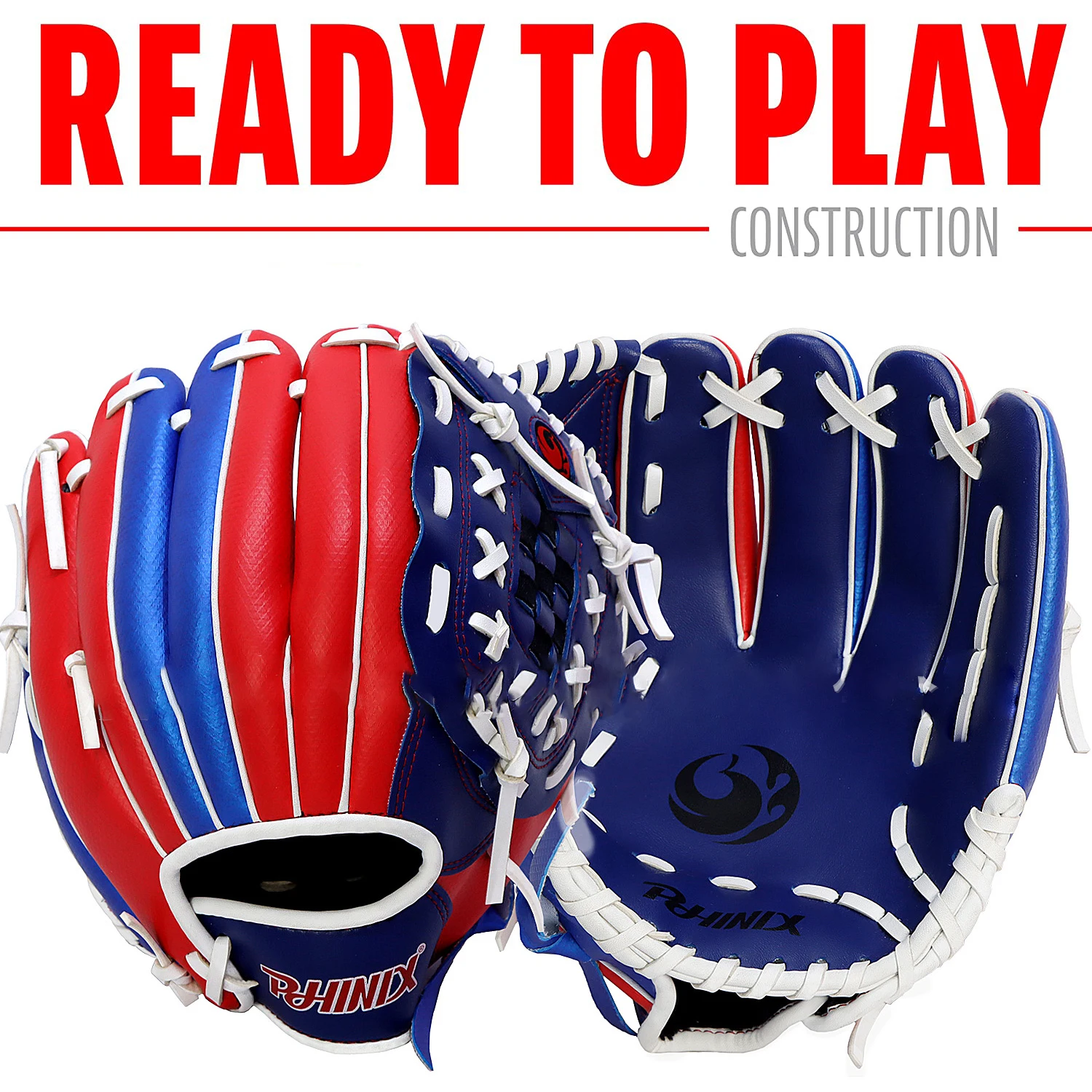 Outdoor infield Baseball Glove Rugby Softball Practice Equipment Size 11/11.5/ Left Hand For Kids Adults Man Woman Training