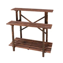 Антикоррозийная Цветочная стойка, древесина, комнатное газирование, Многоэтажный цветочный горшок, Цветочная стойка Zi Shi, деревянная рама, сельская местность