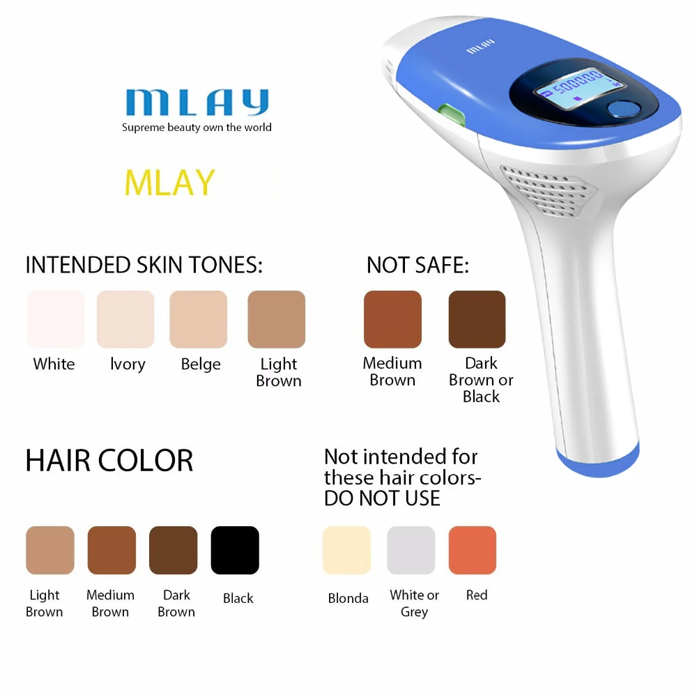 Mlay IPL Hair removal Epilator a Laser Permanent Malay Hair Removal Machine Face Body Electric depilador a Laser 500000 Flashes 4