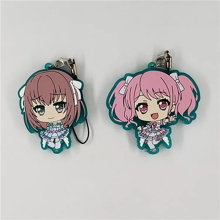 Bang Dream! Пастельные * палитры аниме брелок игра Майя МАРУЯМА Aya резиновый брелок
