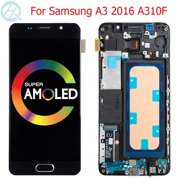 

Original A310F LCD For Samsung Galaxy A3 2016 Display With Frame 4.7" AMOLED SM-A310F Display Touch Screen LCD Parts