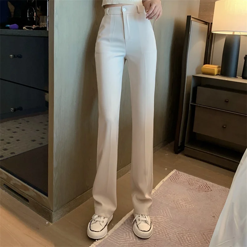 Women Summer Solid Elegant Straight Slim Pants Office Lady Skinny High Waist Fashion Vestido Trousers New Women Summer Solid Elegant Straight Slim Pants Office Lady Skinny High Waist Fashion Vestido Trousers New