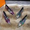 New Lady Snakeskin Pattern New Hot V Cut Elegant Women Shoe Fashion Woman's Flats Genuine Leather Ladies Shoes Casual Shoes C353 4