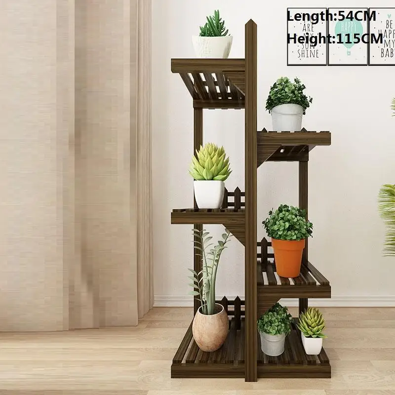 Number 2 Decorativa Madera комнатное растение Estanteria Repisa Para Plantas гостиная Stojak Na Kwiaty балкон полка Dekoration цветок стенд - Цвет: Number 2