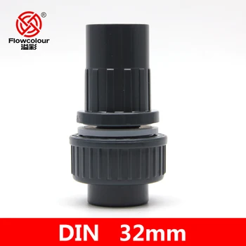 

Flowcolour 32mm UPVC Quick Connector Bulkhead Water Pipe Connector Garden Irrigation System PVC Connectors Aquarium Fittings