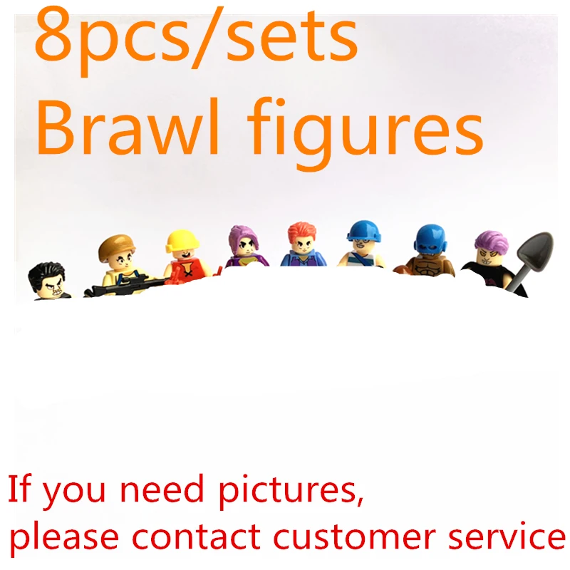 8 шт. игрушки для драки фигурки Боевая сцена кукла аниме модель строительные
