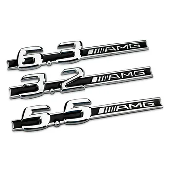 

1pcs Car metal Rear Fender Side Badge Emblem Sticker Labeling For Mercedes Benz AMG GLC GLE CLA GLA W205 W213 Car Accessories