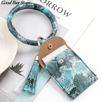 

Mini Serpentine Print Coin Purse Women Shopping Hand Clutch Leather Retro Small Coin Wallet Money Change Card Pouch Bag Tassel