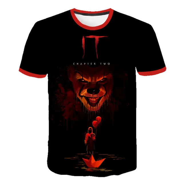 Horror Movie It Penny Wise Clown Joker 3d Print Kids Tshirt Boys Girls Hip Hop Streetwear Tee T Shirt Boys Cool Clothes T Shirts Aliexpress - pennywise roblox shirt