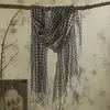 100% Linen Plaid Design Men/Women Summer Long Scarves Ladies Big Scarf New Fashion Pashmina Shawls Hijab