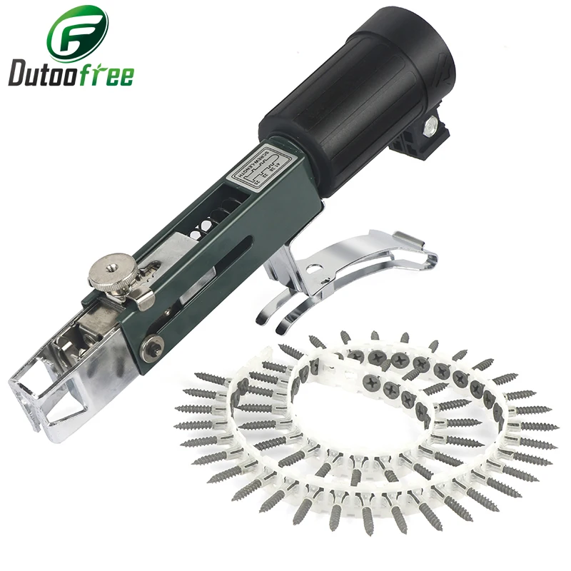 Upgrade Automatic Chain Nail Gun Adapter Screw Gun for Electric Drill Woodworking Tool Cordless Power Drill cordless robotic pool cleaner ipx8 waterproof dual motor strong suction self parking 120mins runtime automatic pool vacuum for above ground in ground swimming pool up to 1076 sq ft