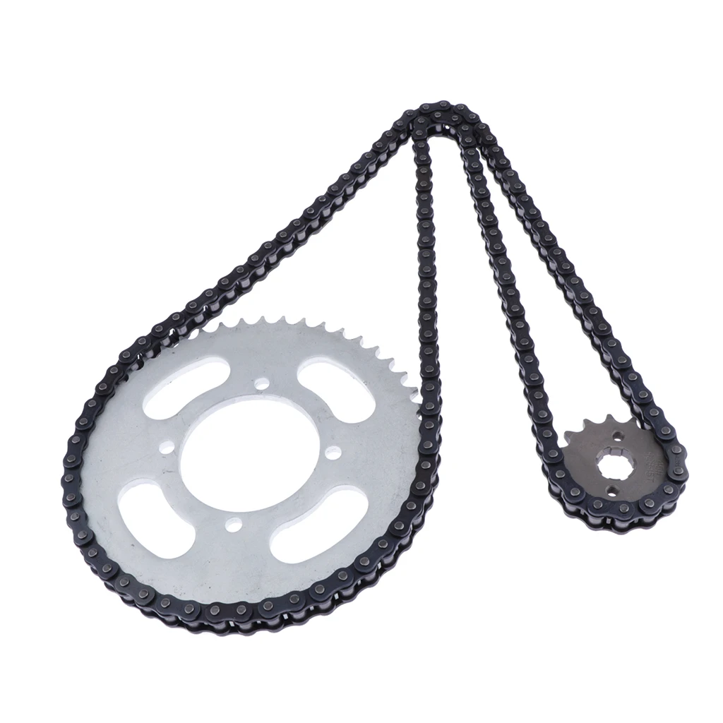 48/15T 48/15 Tooth Rear Sprocket + Chain for   T8150 Motorcycle Dirt Bikes