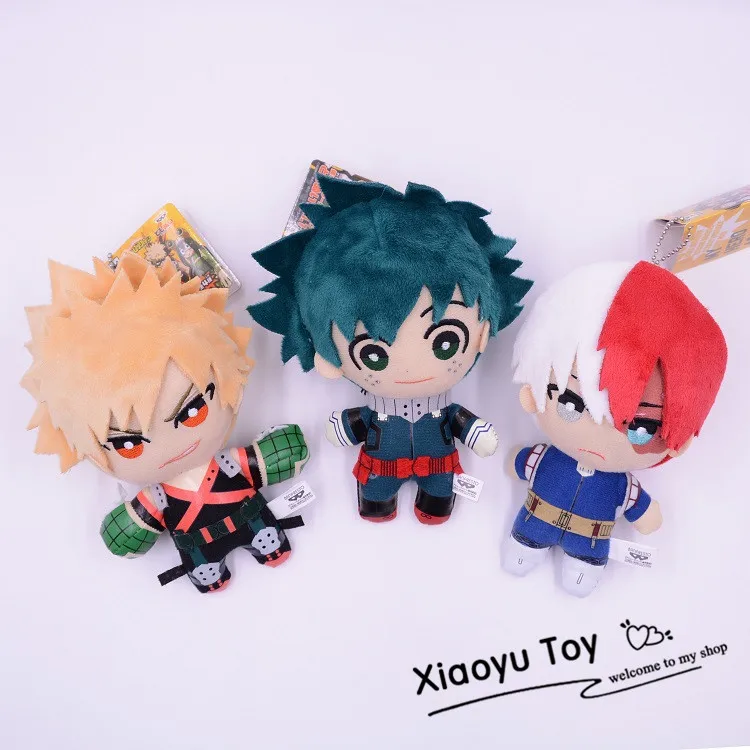 3 шт./лот 3 вида стилей 15 см мой герой Academy Bakugou катсуки Todoroki Shoto мидория изуку брелок-Плюшевая Кукла сумка Подвеска