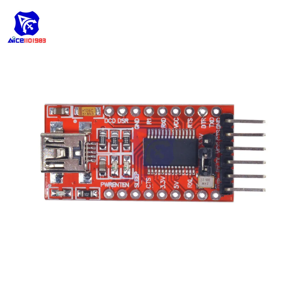 Плата модуля преобразователя diymore FT232RL FTDI для Arduino 3 В 5 В|Интегральные схемы| |