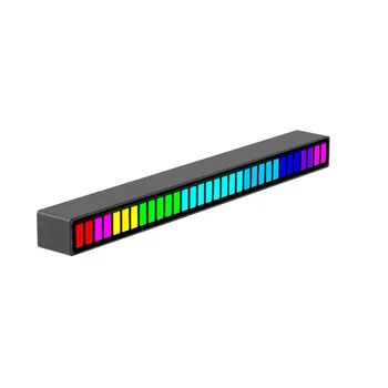 Odbioru rytm LED pasek taśmy USB czujnik dźwięku listwy RGB LED taśma LED dźwięk lampa LED kolorowe diody LED rury światła zmienia się wraz z dźwięku tanie i dobre opinie FHJHX CN (pochodzenie)