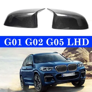 

Replacement Carbon Fiber Mirror Cover For BMW X3 G01 X4 G02 X5 G05 LHD Rearview Mirror Caps 2018 +