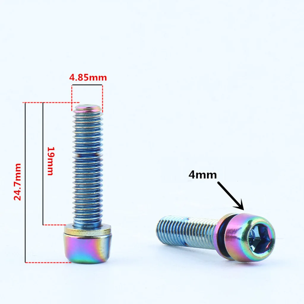 6 шт. велосипедные болты для выноса руля ультралегкий, дорожный горный велосипед винт части велосипеда
