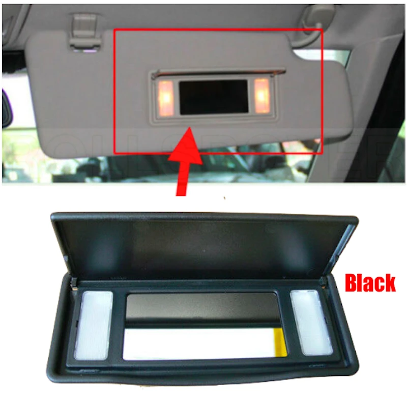 

Car Sun Visor Vanity Mirror For Range Rover Sport Discovery 4 Evoque OEM LR063682 Black