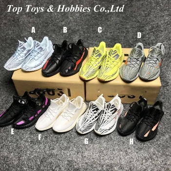 

New hot 1:6 Fashion Black Sneakers Sports Shoes Model Trendy casual sports shoes For Male 12'' Action Figure Body